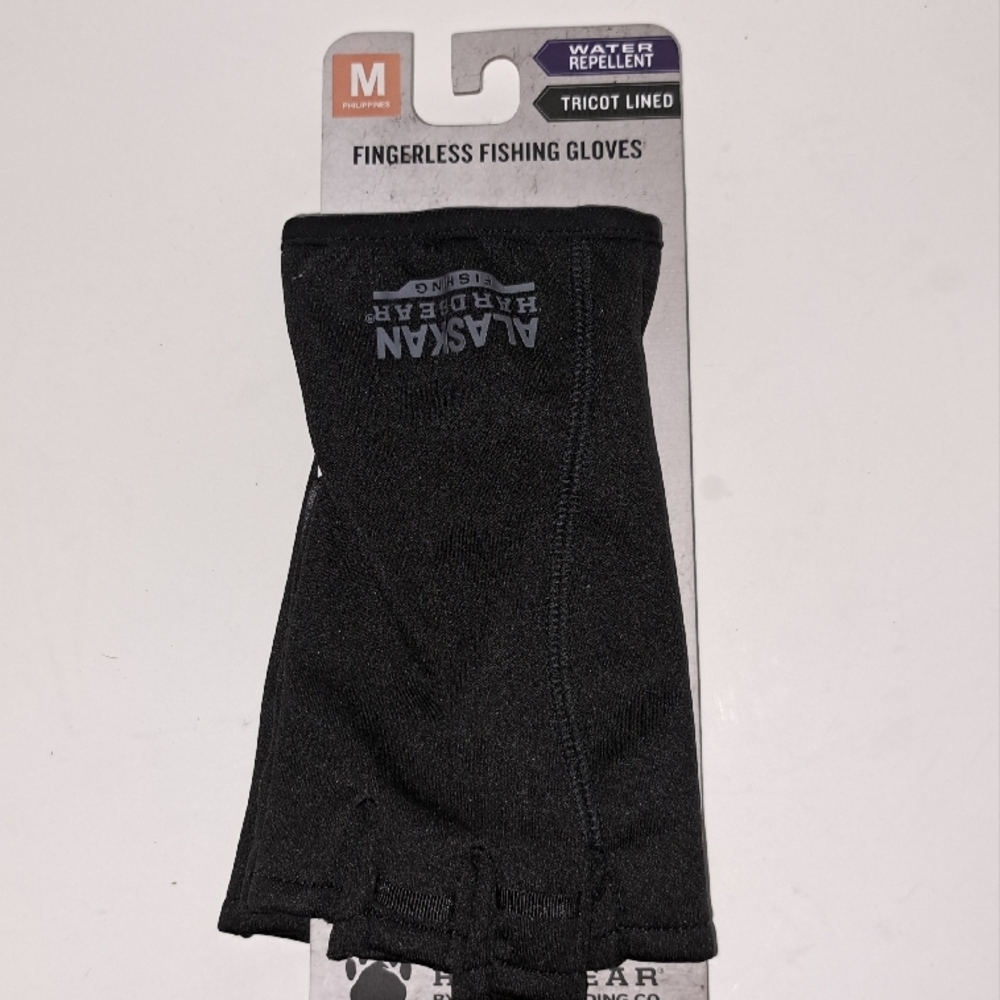 Duluth Alaskan Hardgear Black Fingerless Fishing Gloves